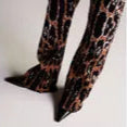 Jacquard Leopard Pants