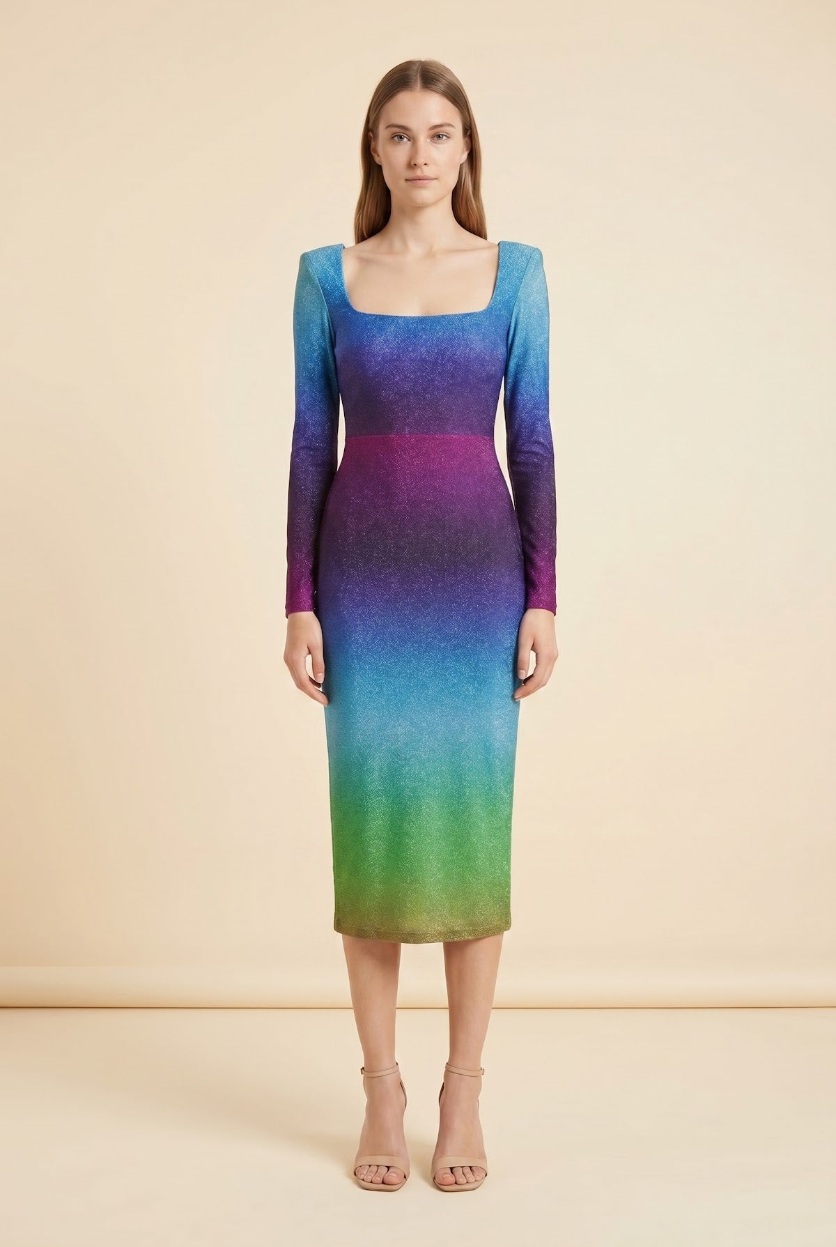 Ombré Midi Dress by Alex Perry in Ombré