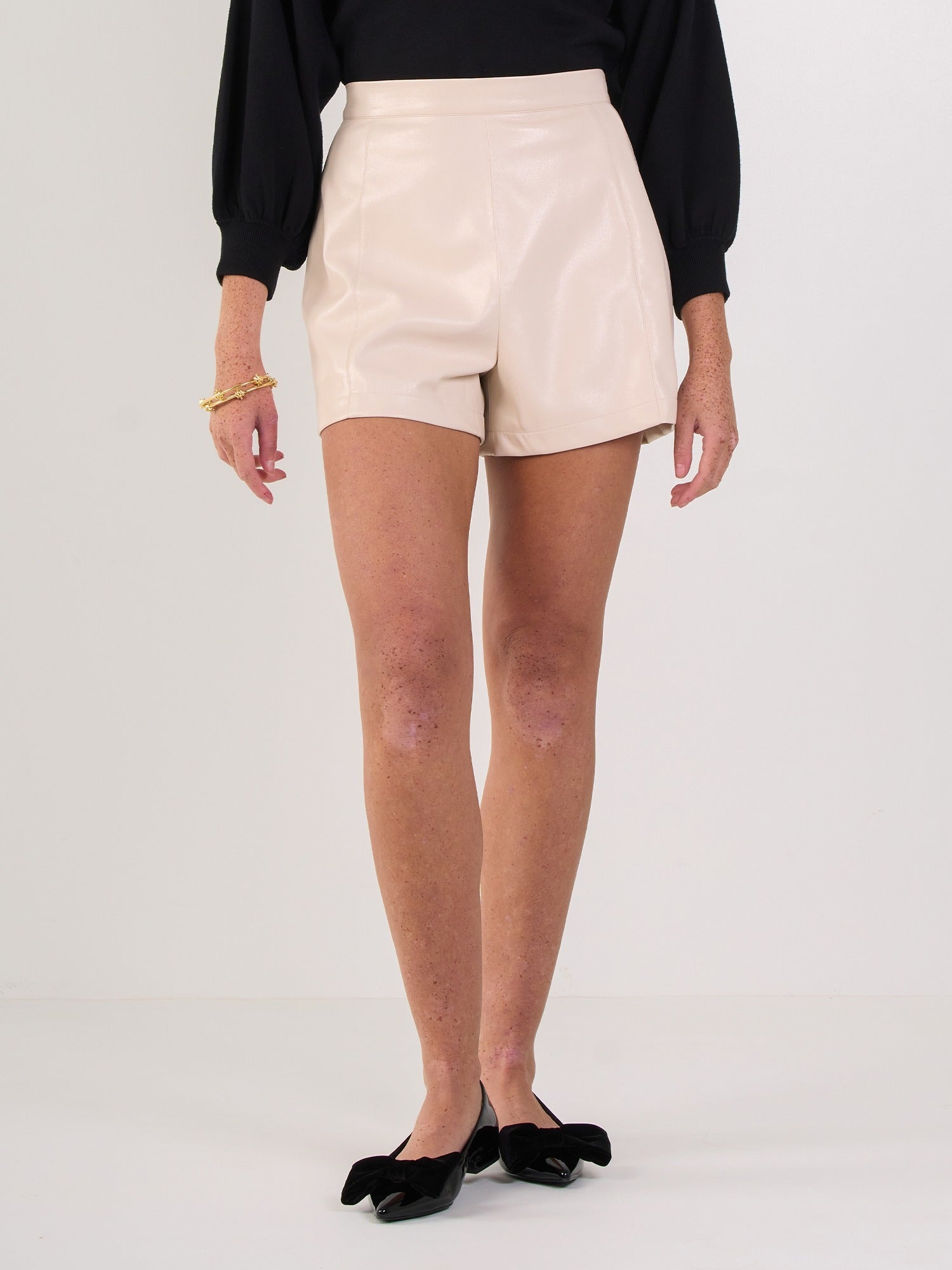 Tailored Short - Sandshell Vegan Leather