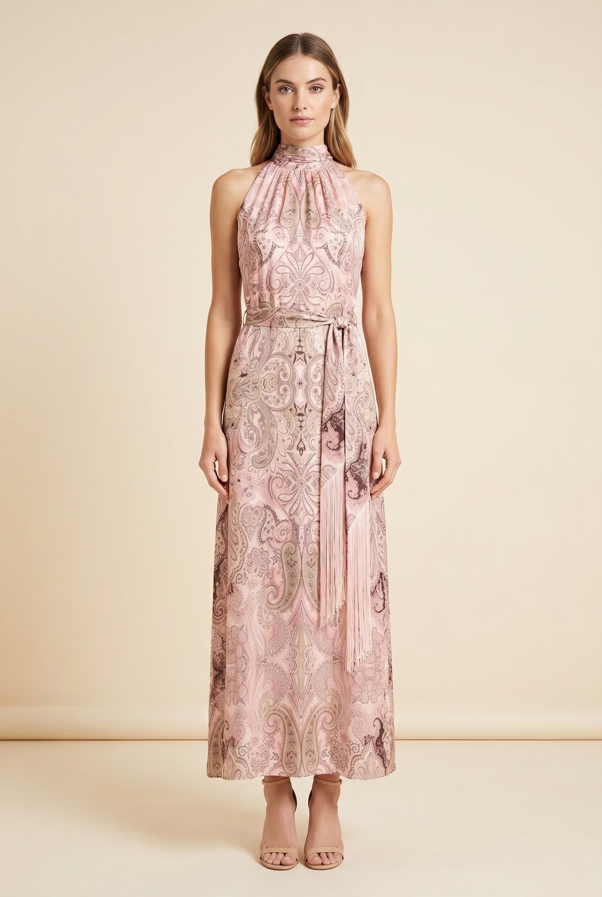 Annie Dress by Elie Tahari in Blush pink