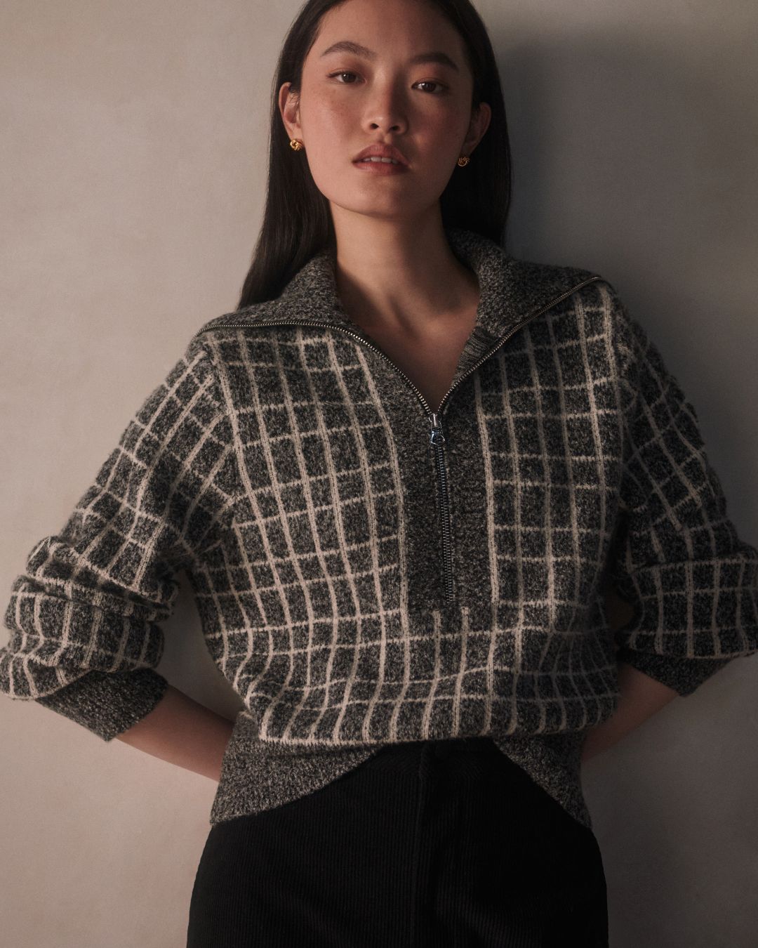 Furley half zip knit