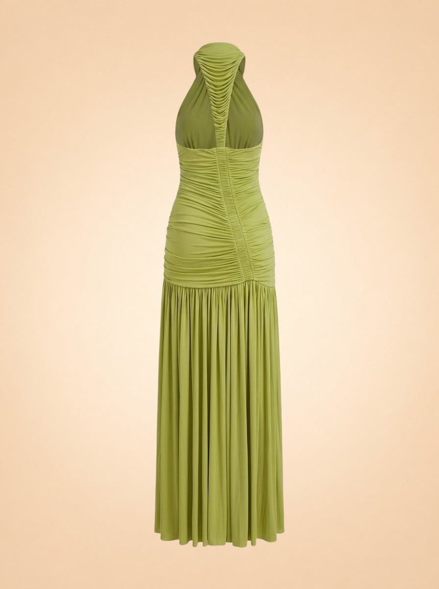 Orion Gown by Christopher Esber in Chartreuse