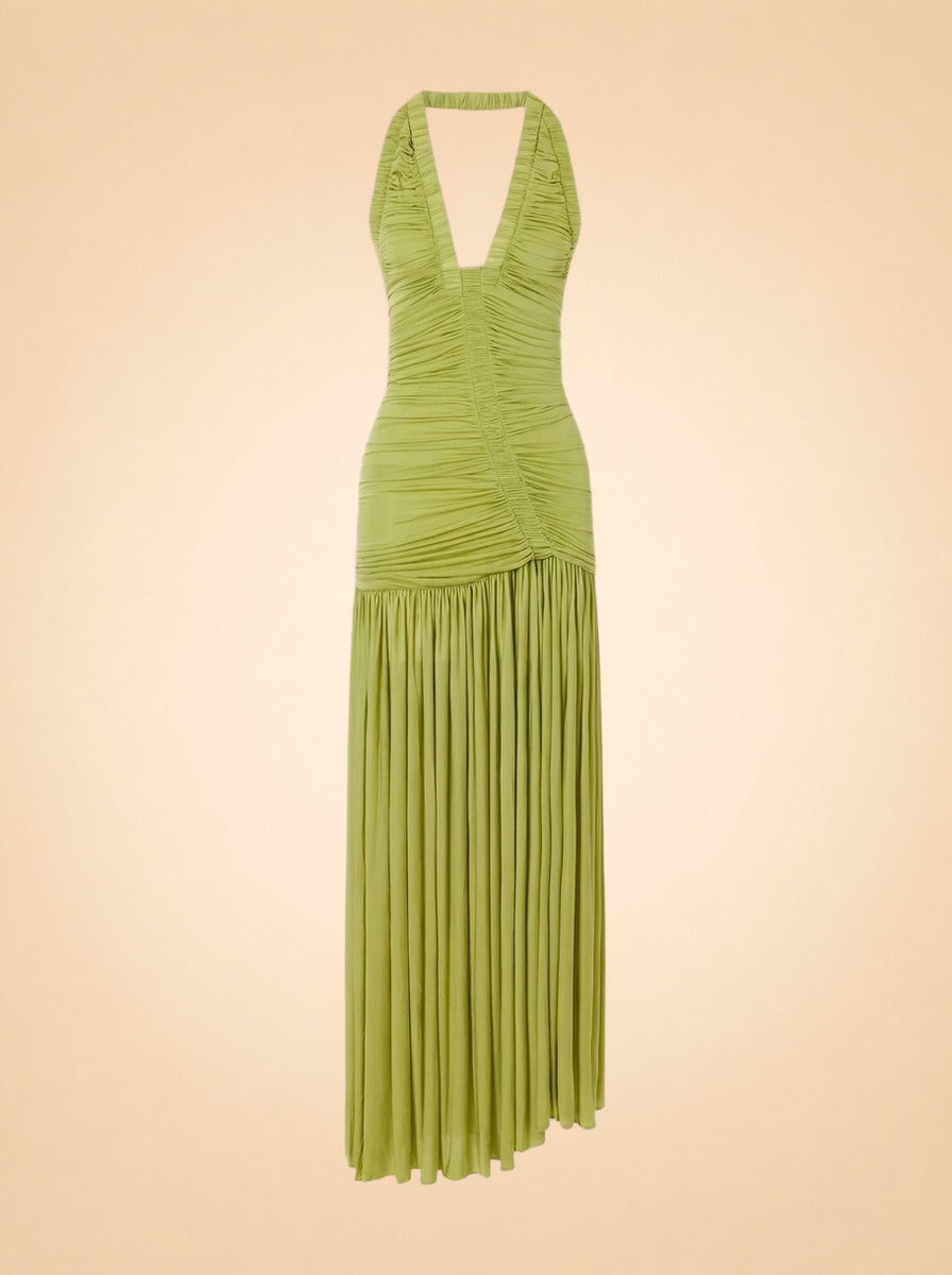 Orion Gown by Christopher Esber in Chartreuse