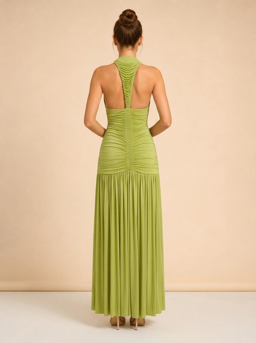 Orion Gown by Christopher Esber in Chartreuse