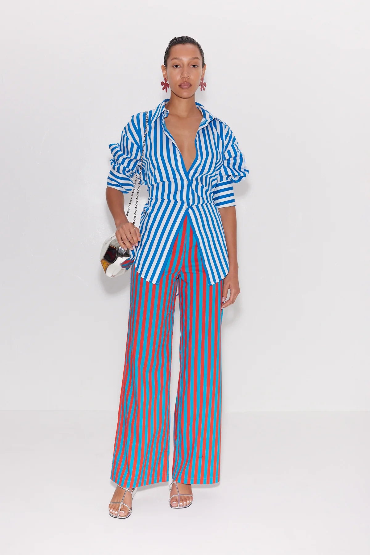 Loch Stripe Poplin Button Up