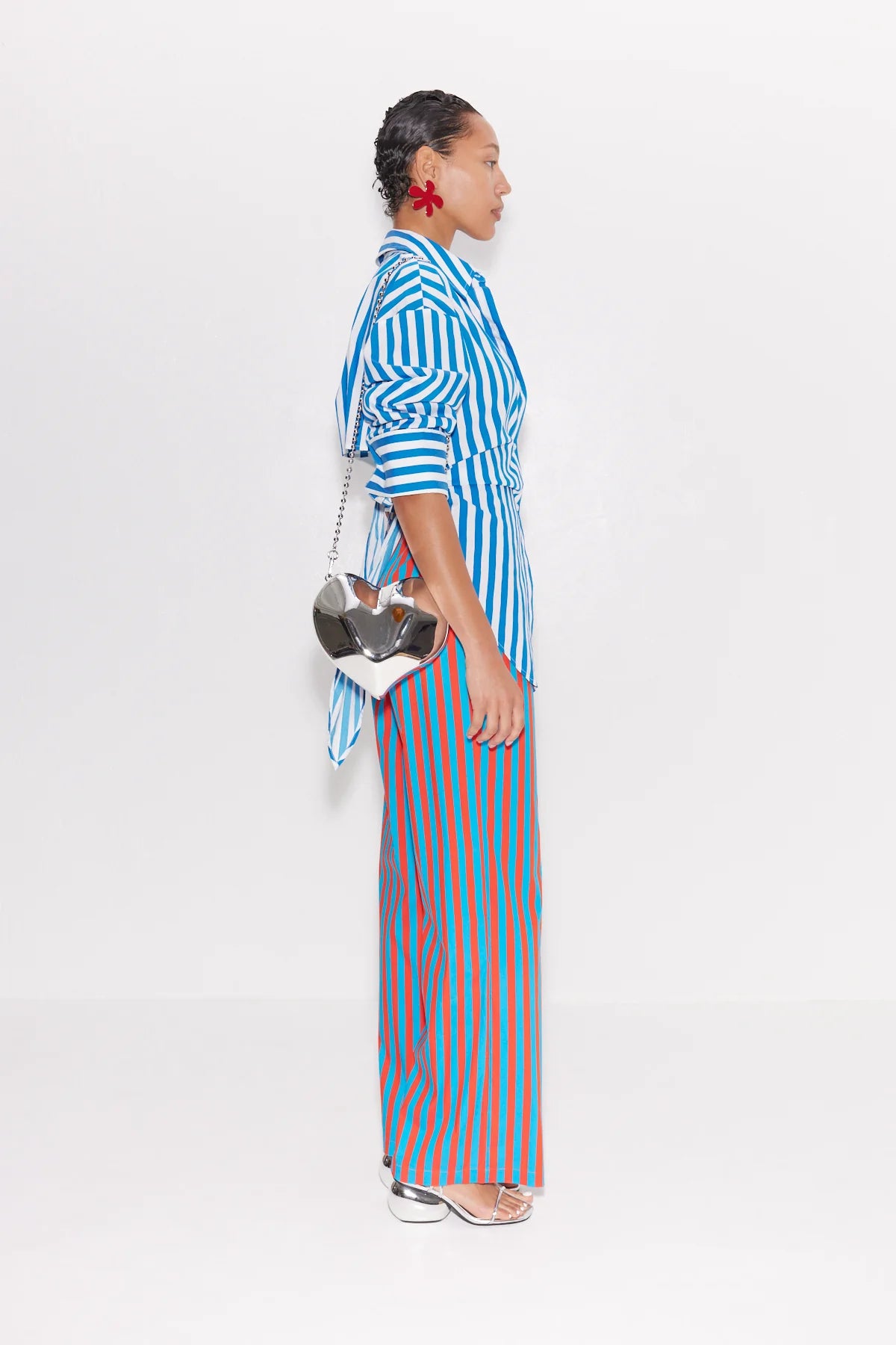 Loch Stripe Poplin Button Up