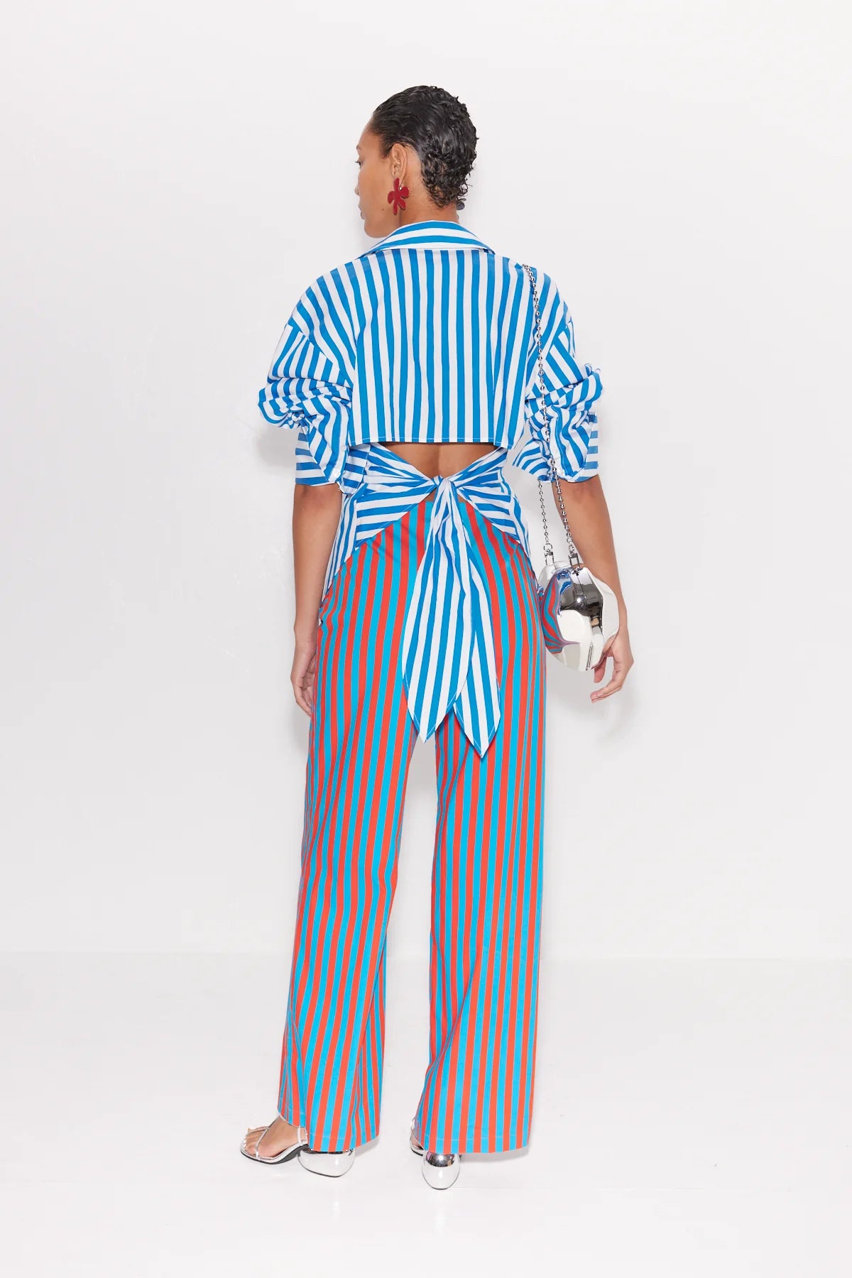 Pia striped poplin pant