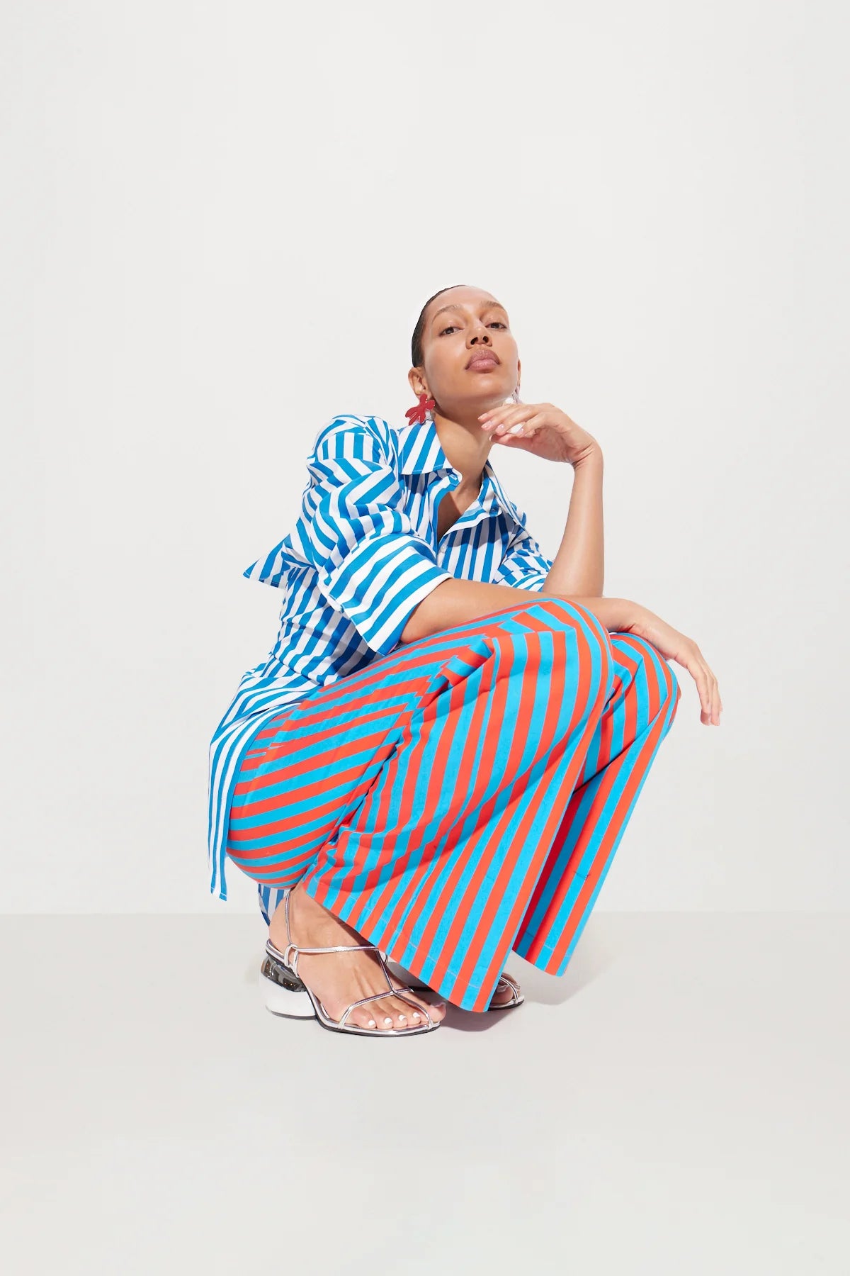 Loch Stripe Poplin Button Up