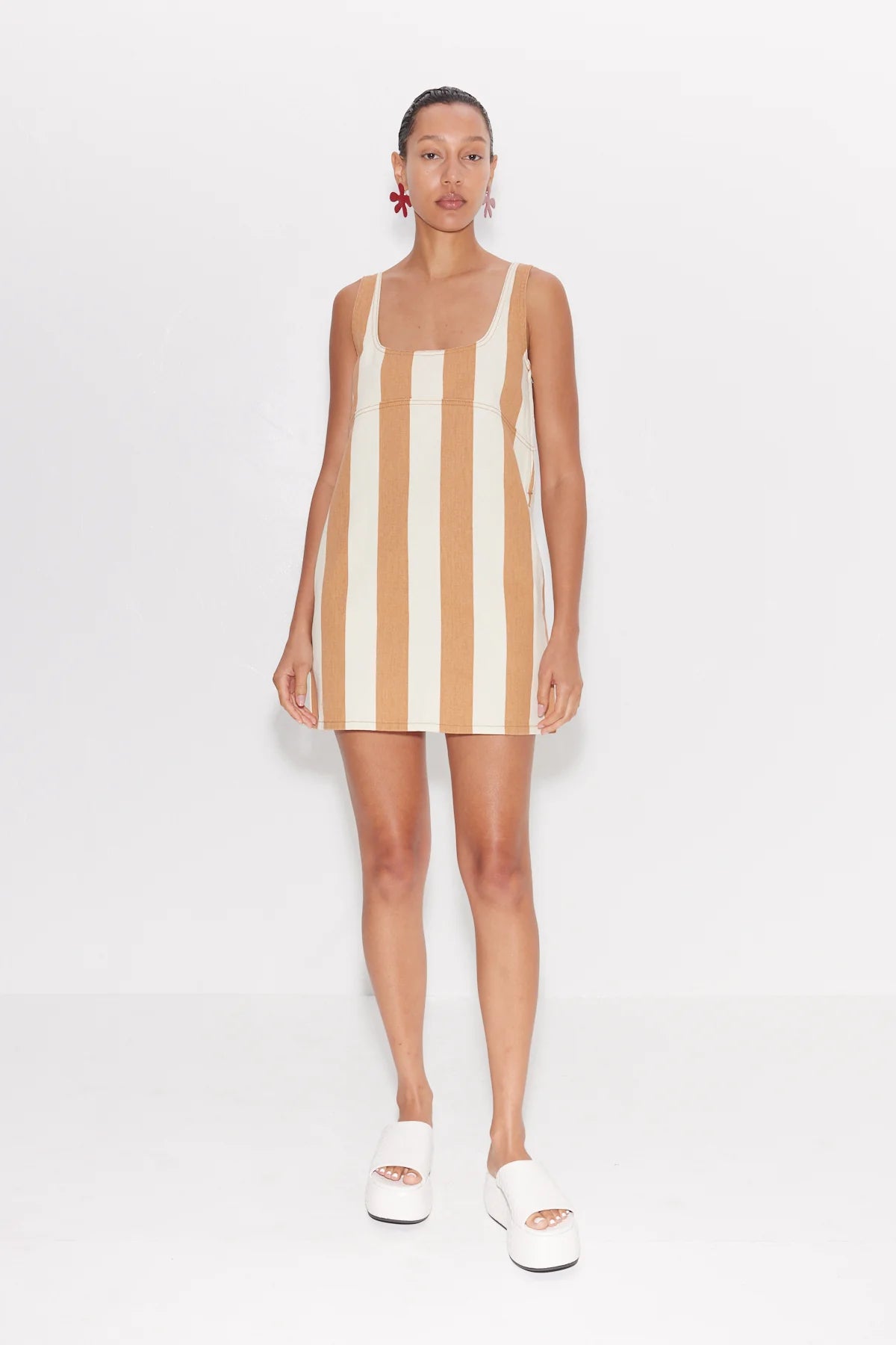 Sahara striped denim dress