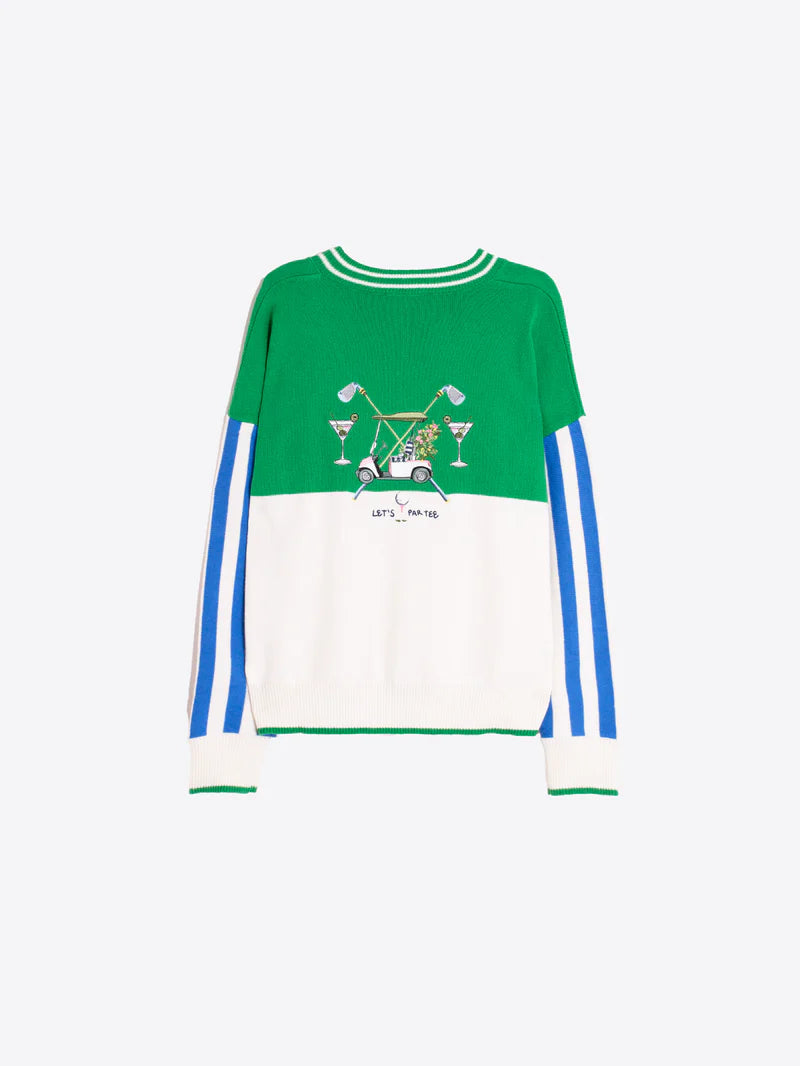 Embroidered golf jersey let's par tee