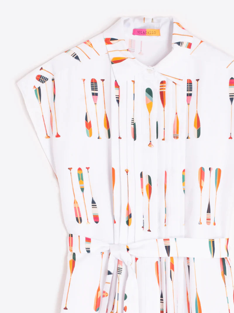 Oar printed pattern dress