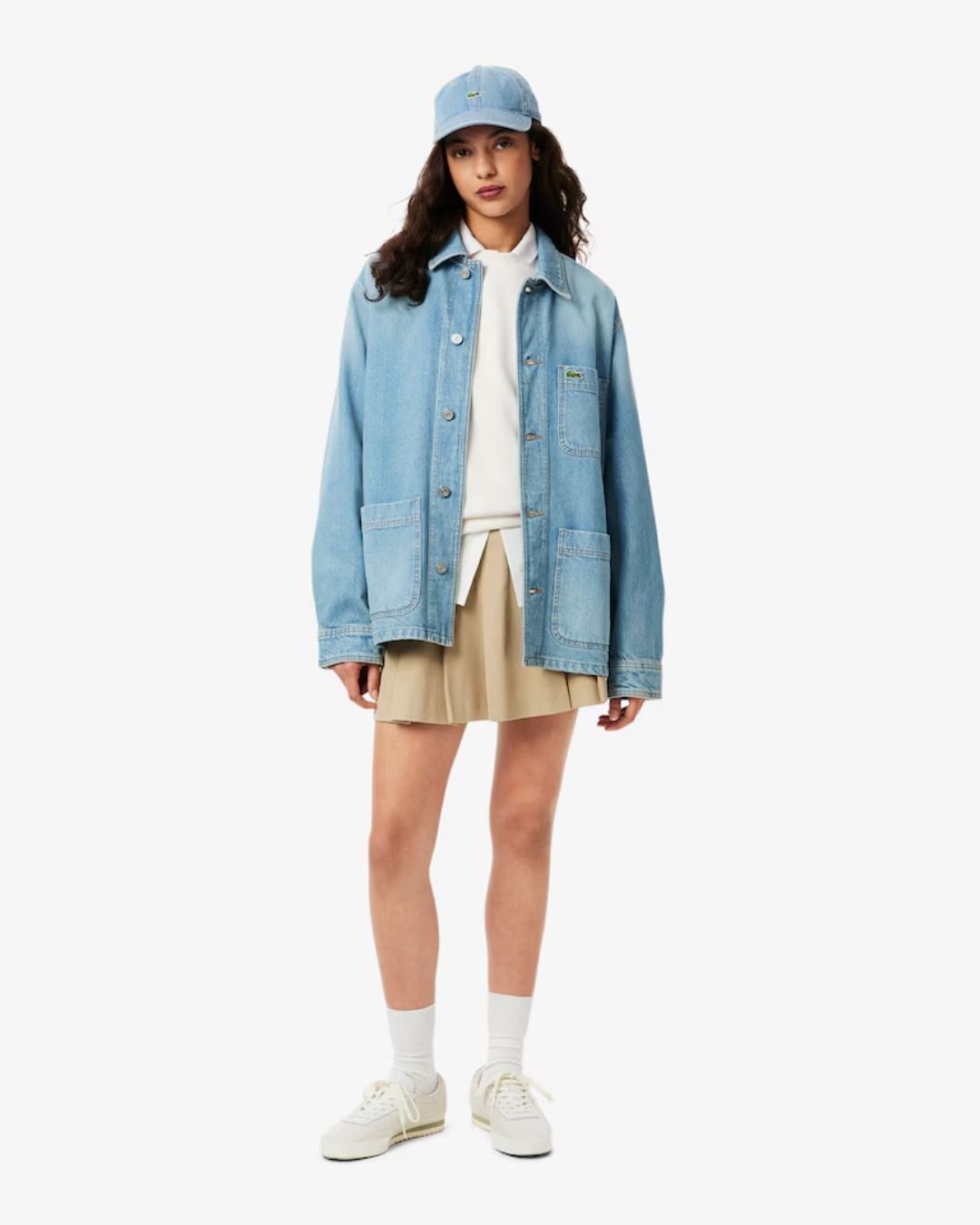 Relaxed Fit Piqué Crew Neck Sweatshirt