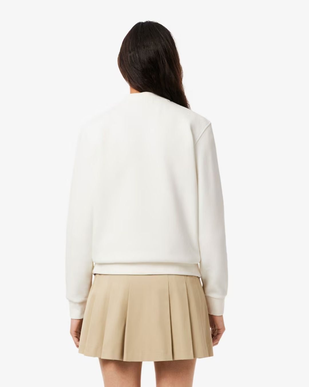 Relaxed Fit Piqué Crew Neck Sweatshirt