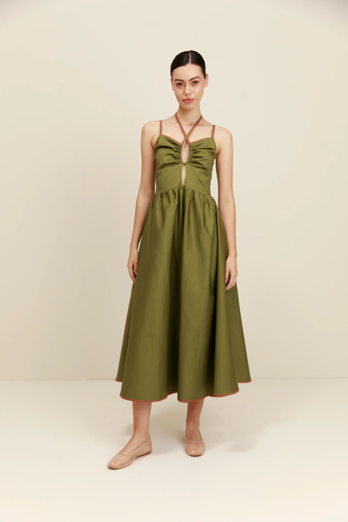 Mitico Dress in Olive