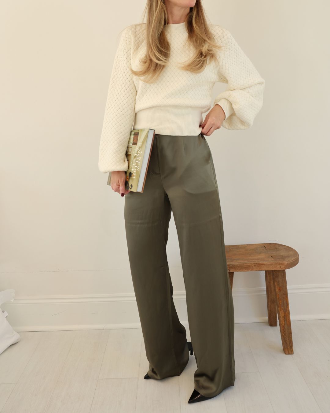 Silk Straight leg Pants