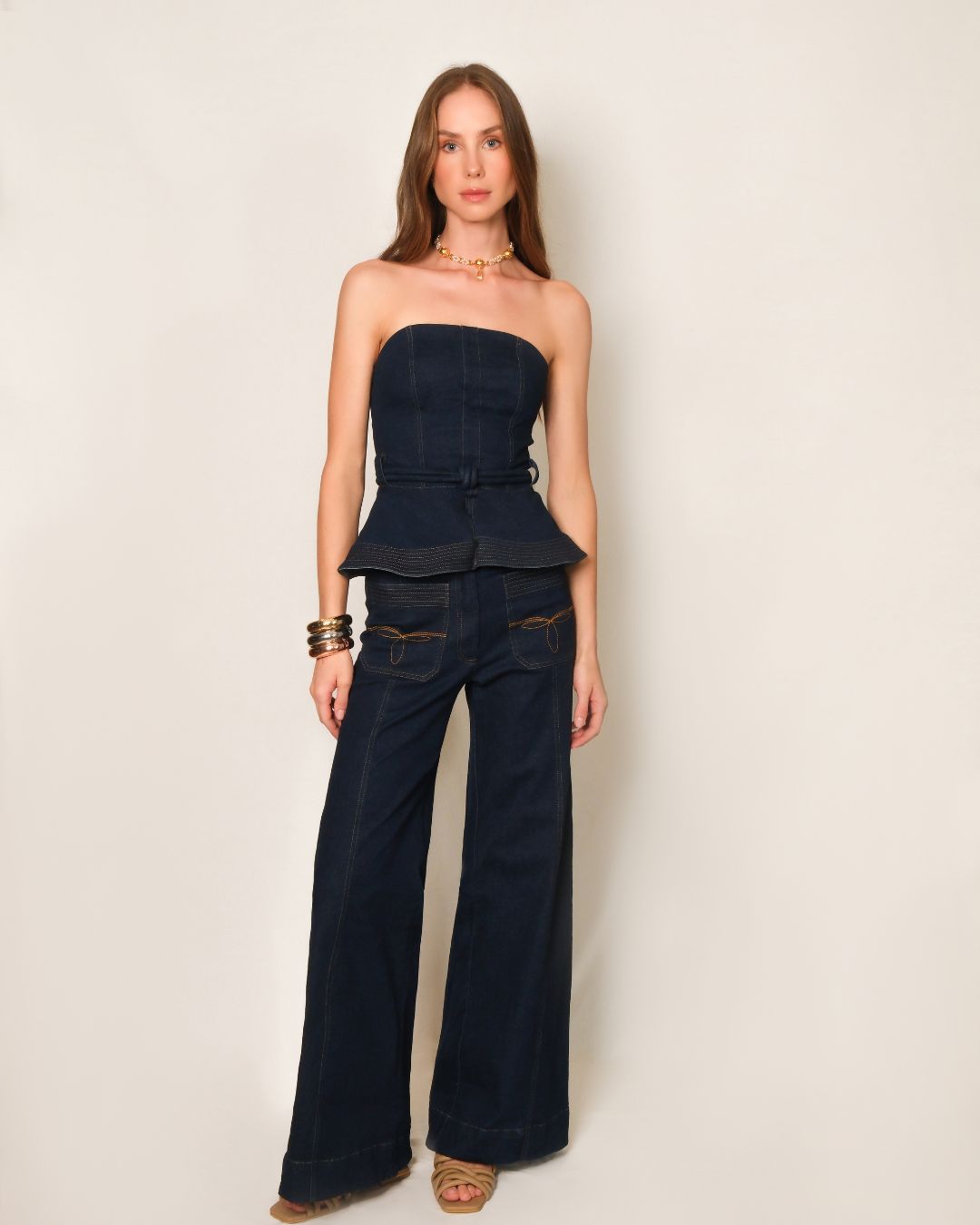 Esplendor Denim Flare Pants