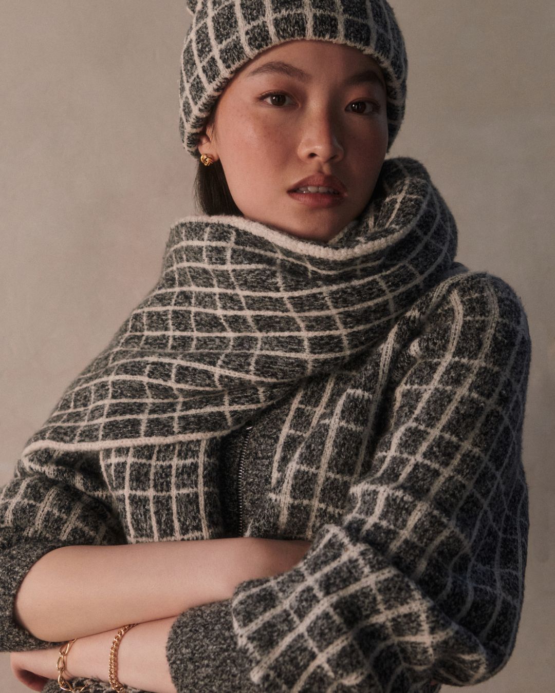 Furley half zip knit