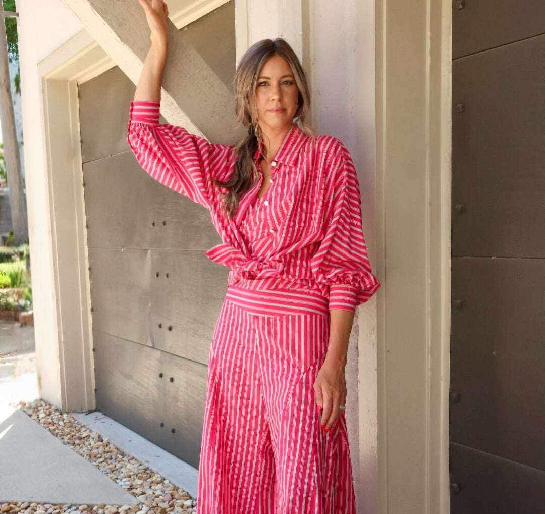 A Maison Marie look photographed in the atelier