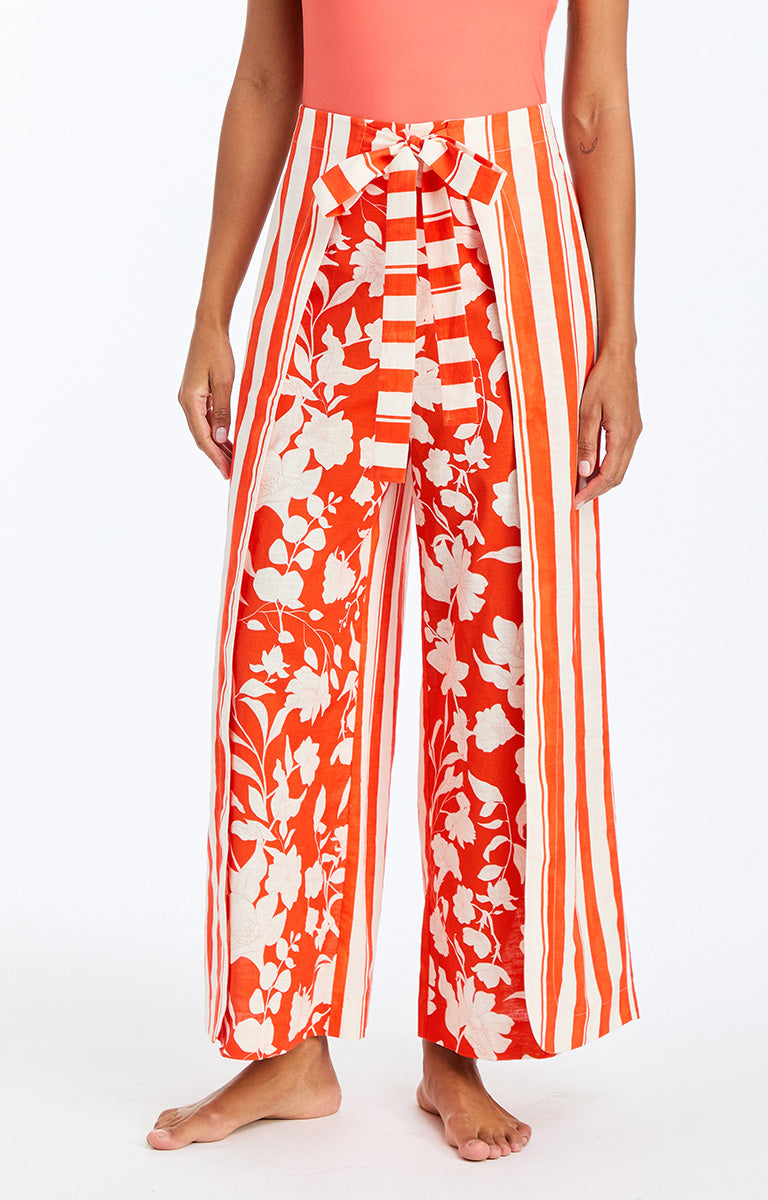 CHLOE WRAP BEACH PANT - 49LW02027MS