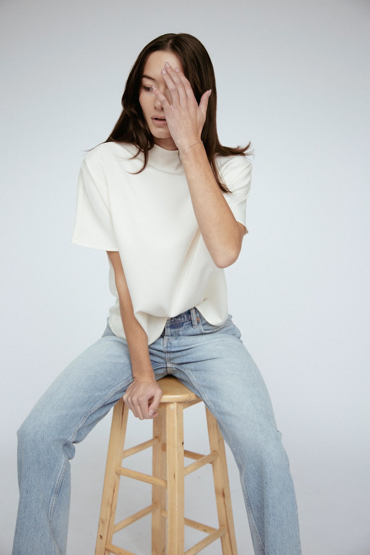 Butter Satin Bat-Wing Top