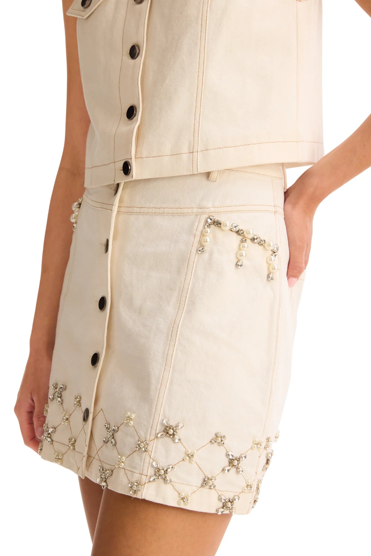 Rhinestone Harper Skirt