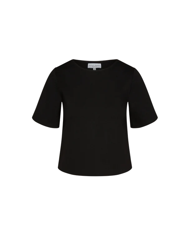 Ponte Knit Short Sleeve Top Extended