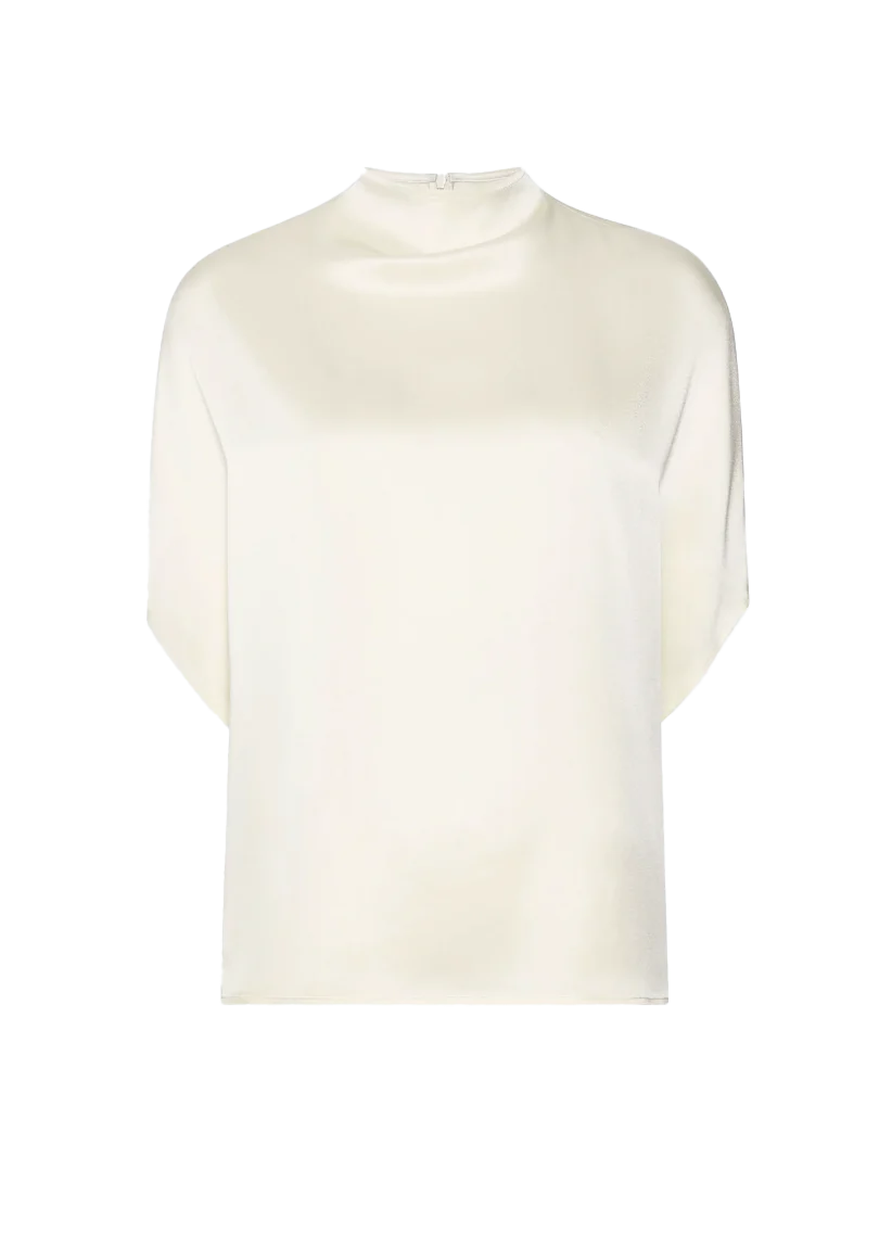 Butter Satin Bat-Wing Top