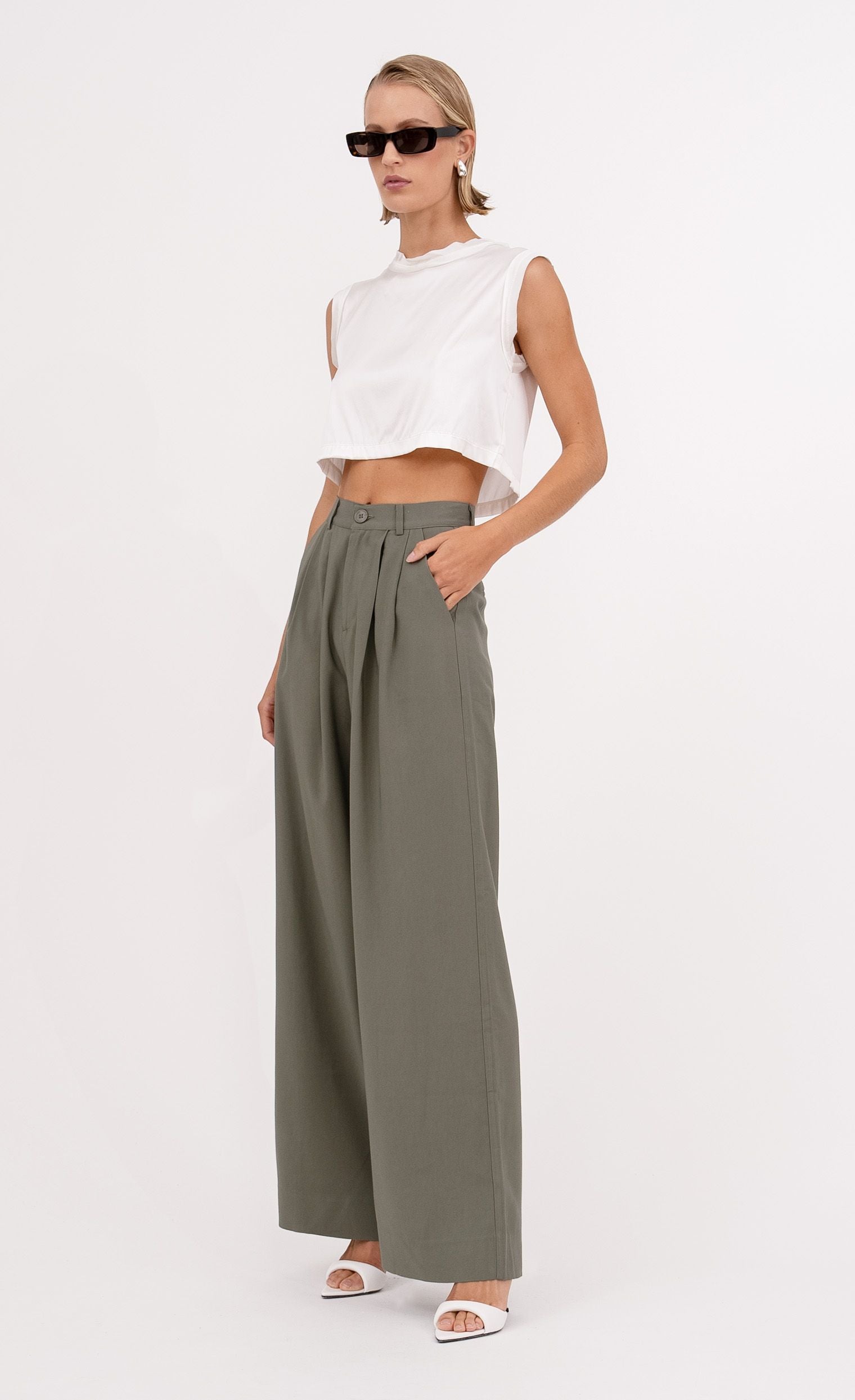 Mel Crop Top - Ivory