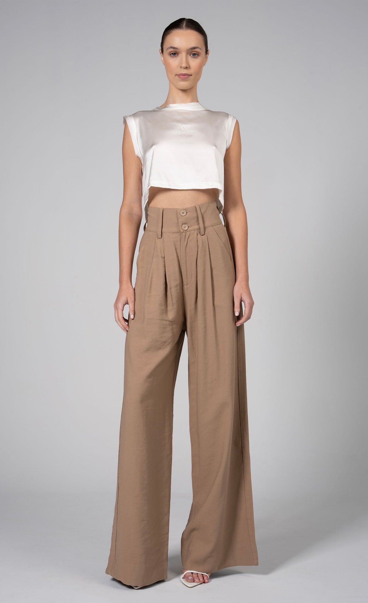 Mel Crop Top - Ivory
