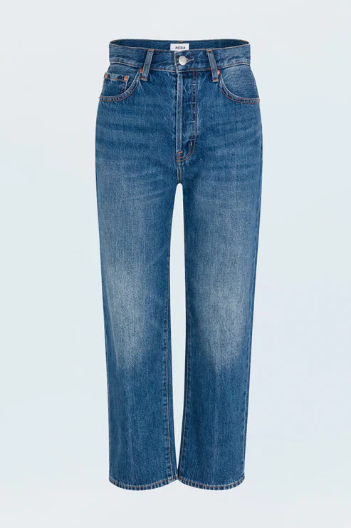 Cassie Crop Super High Rise Straight Jean