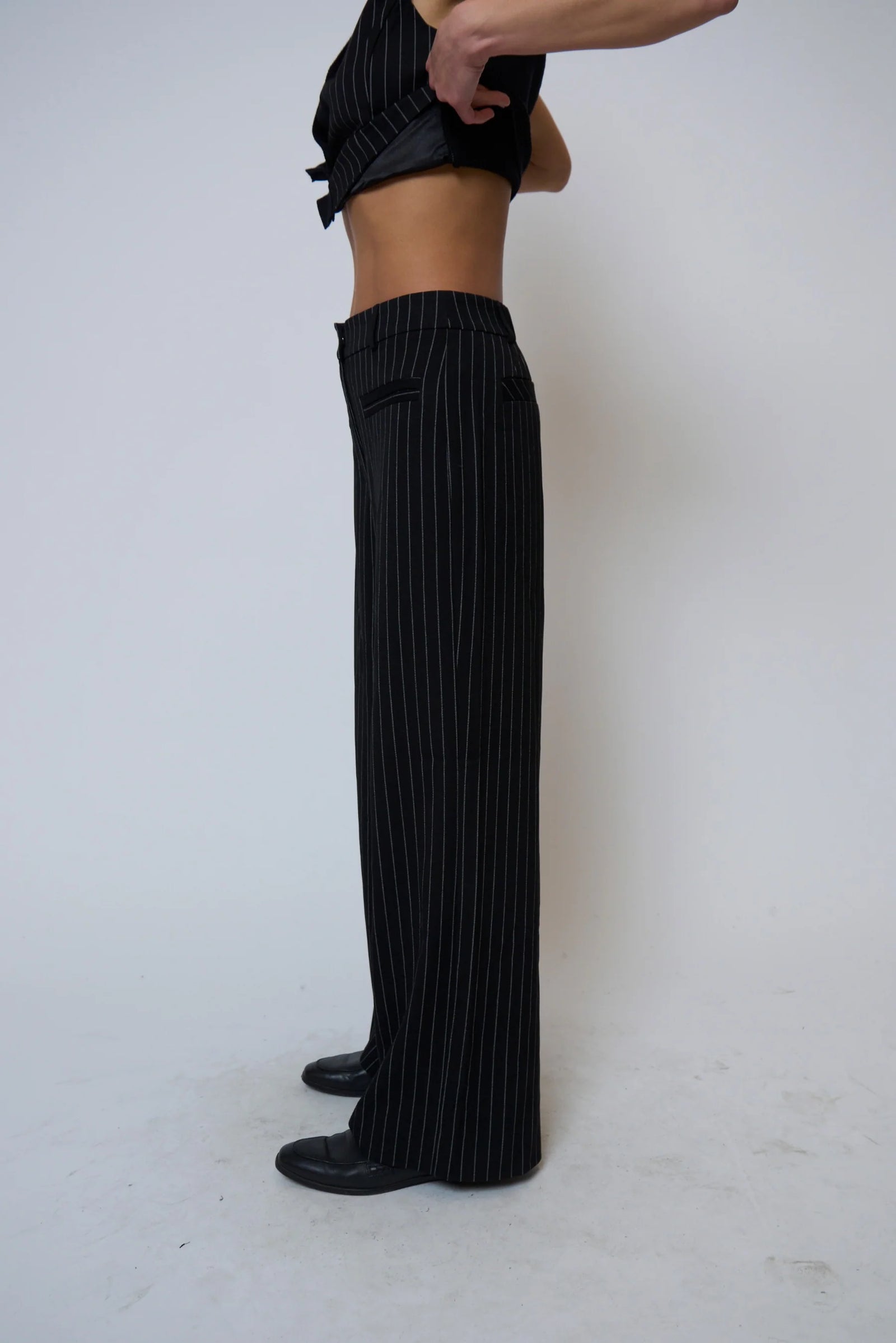 ASTRID PINSTRIPE TROUSERS