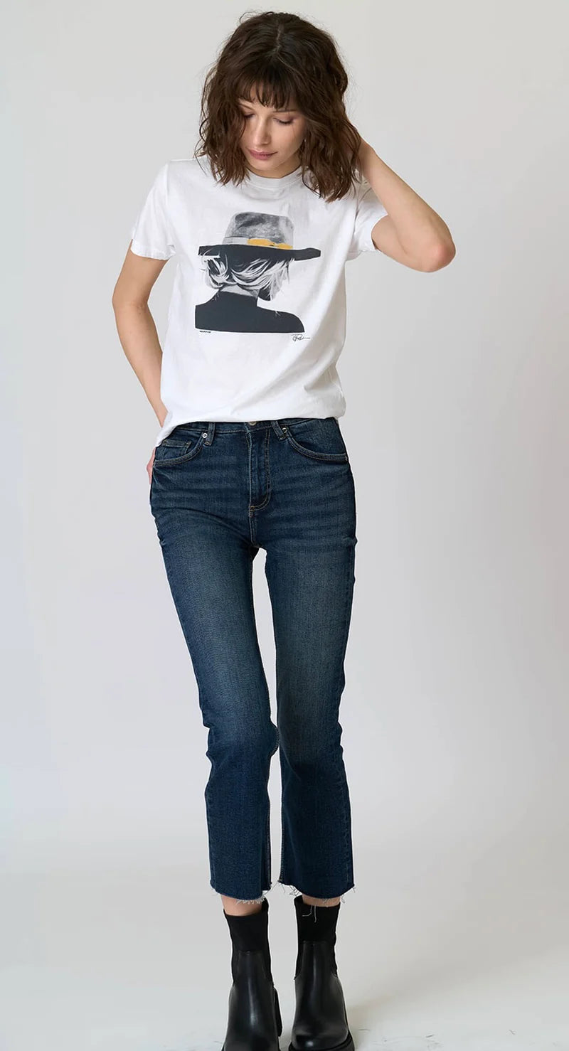 Cotton Statement Tee in White
