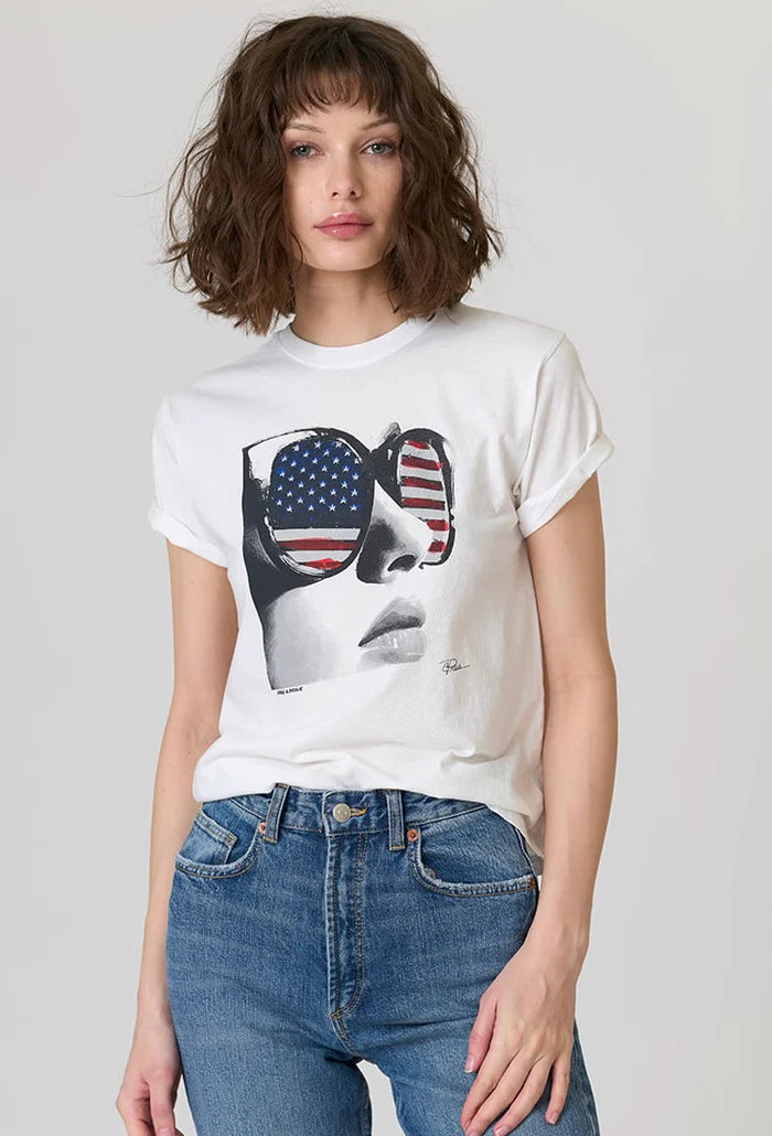 Cotton Statement Tee in White