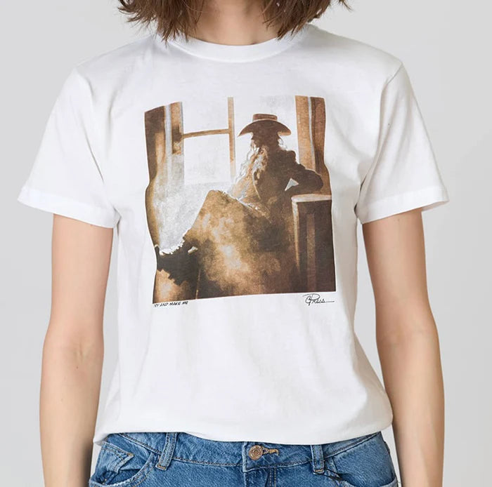 Cotton Statement Tee in White