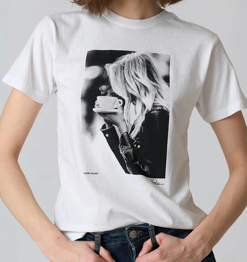 Cotton Statement Tee in White