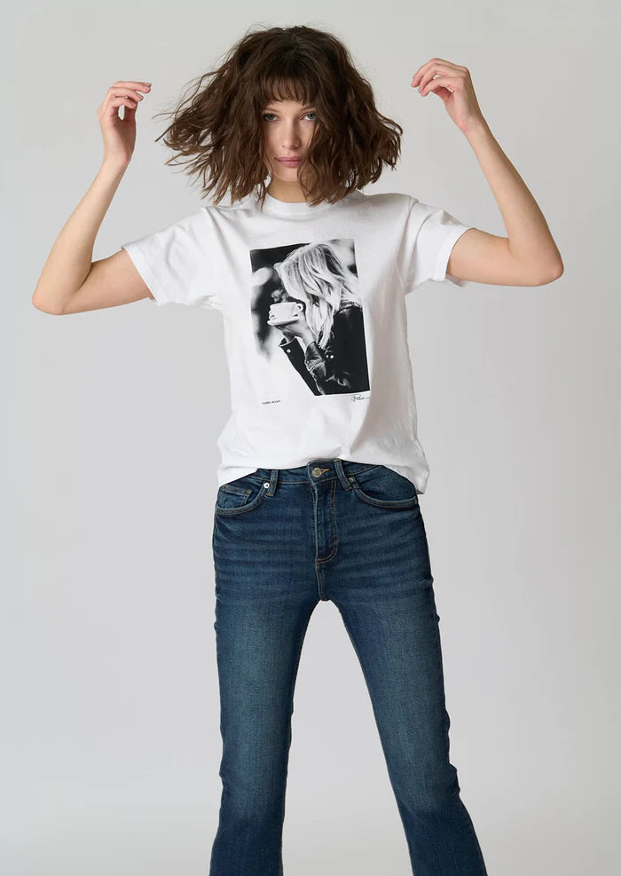 Cotton Statement Tee in White