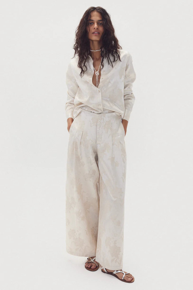 Culotte Brocade Pants