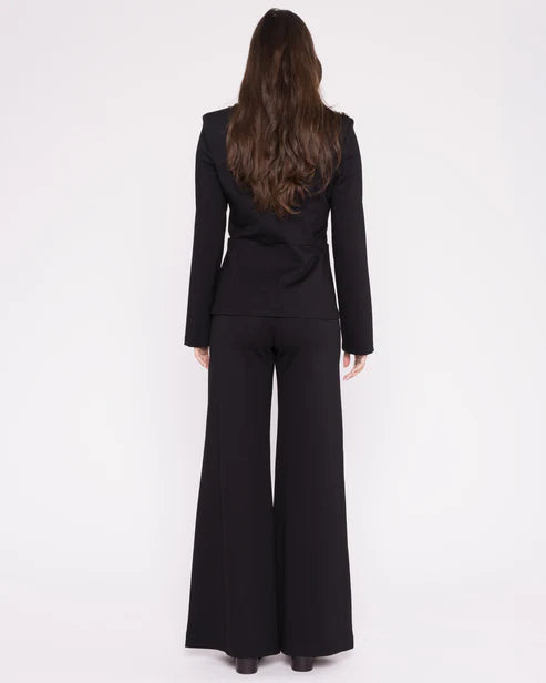 Ponte Knit Fitted Blazer