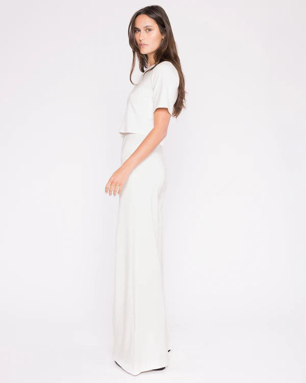 Ponte Knit Wide Leg Pant