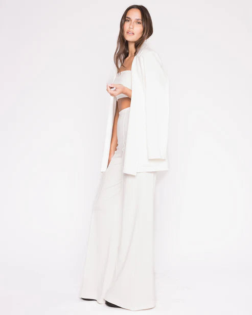 Ponte Knit Wide Leg Pant