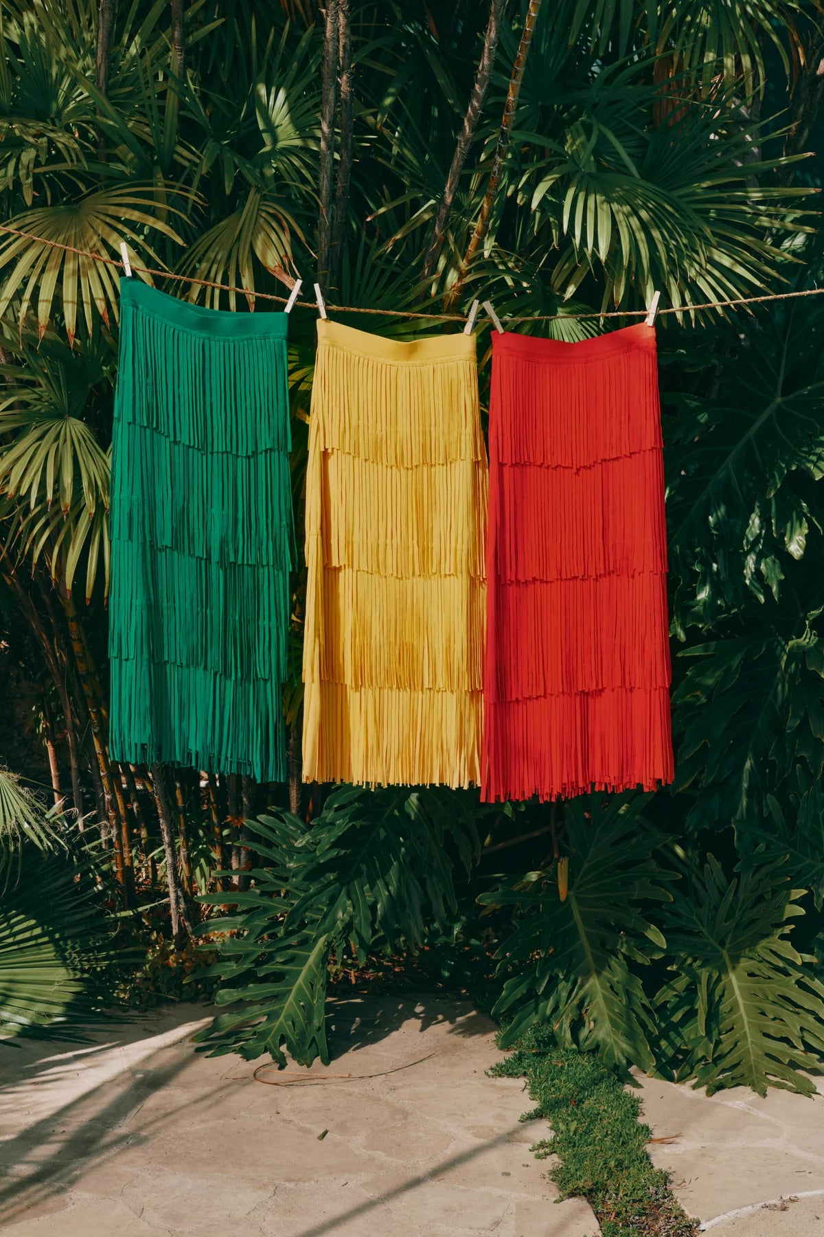 Za Za knit fringe skirt