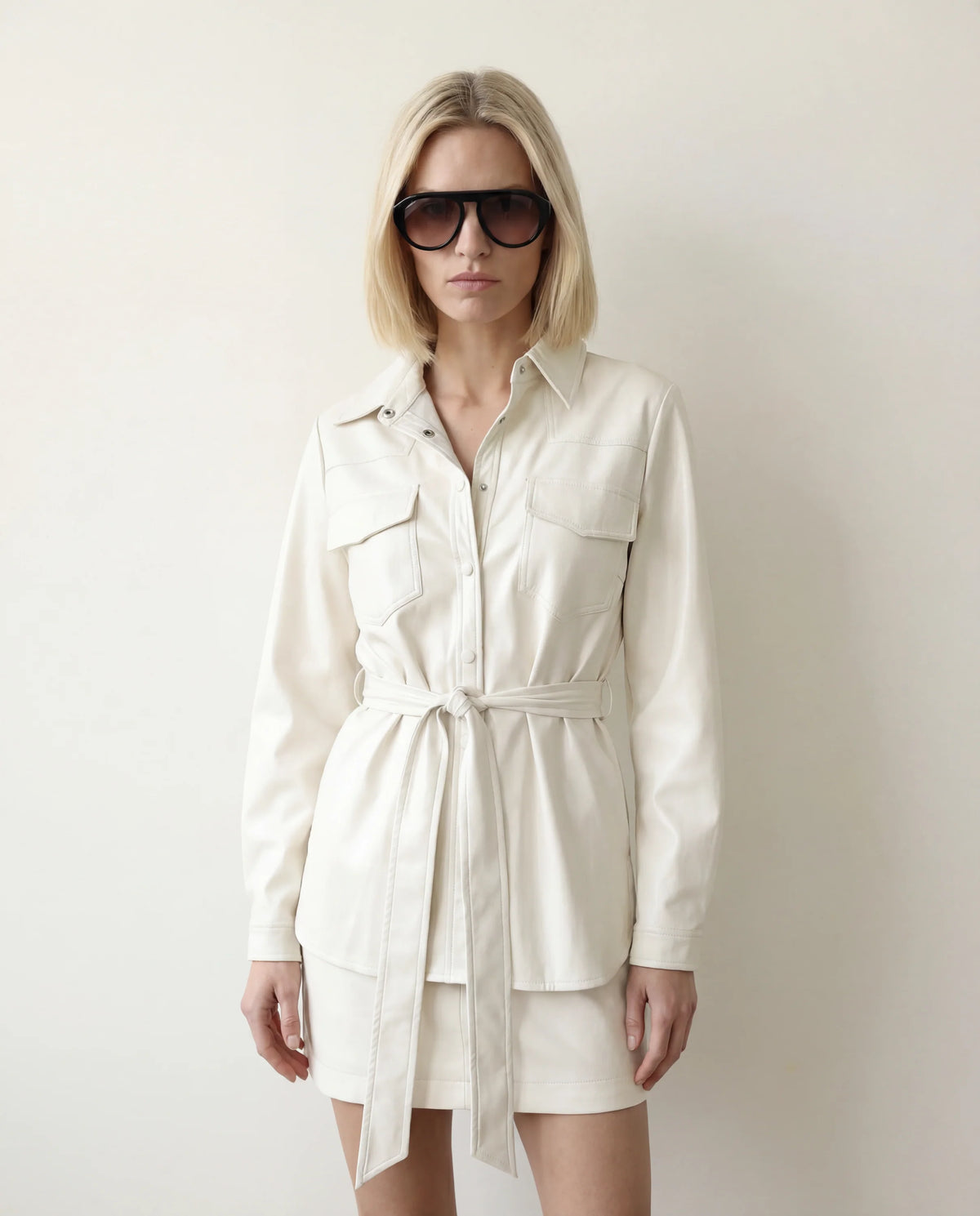 Vegan Leather Shacket