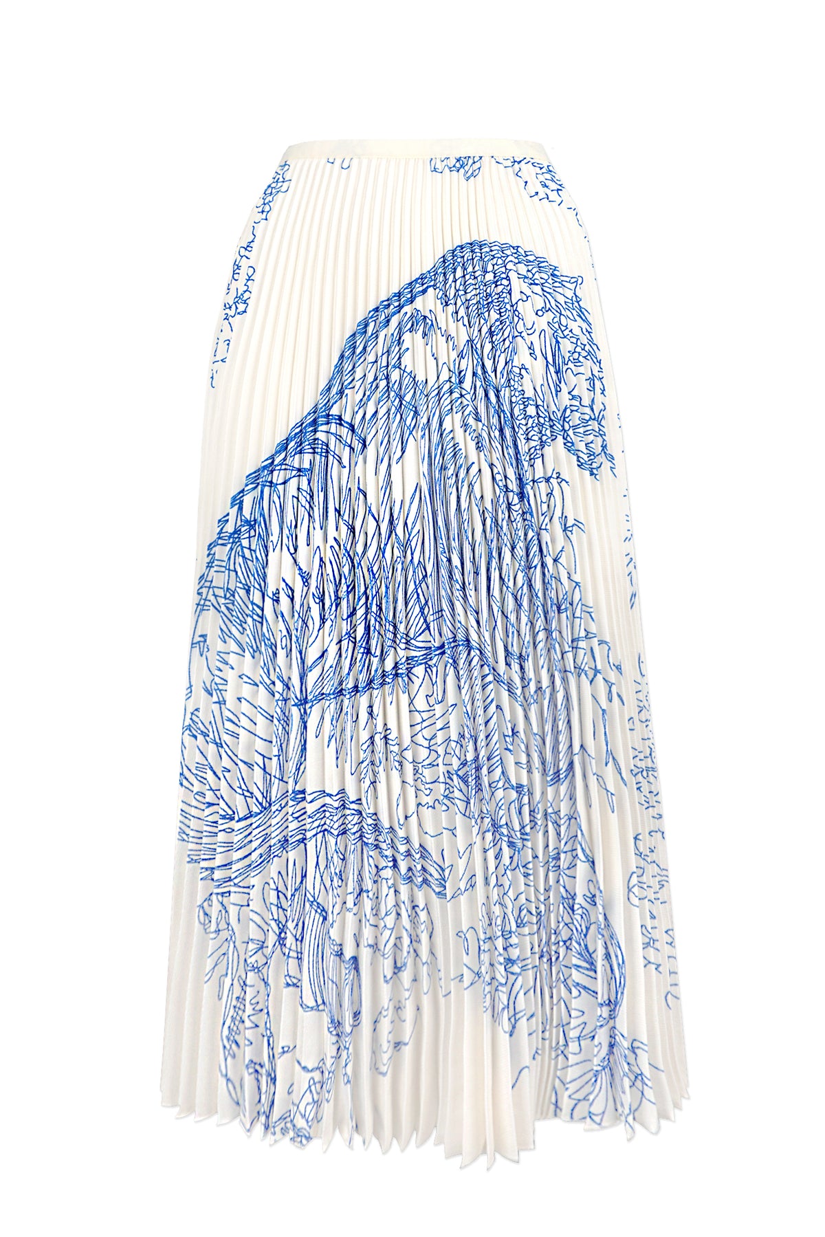 Juliet Toile de Jouy Pleated Skirt