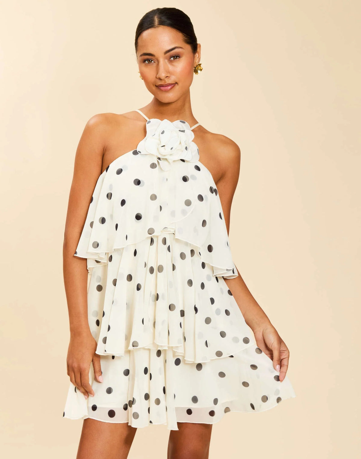 KEEPSAKE RUFFLE MINI DRESS