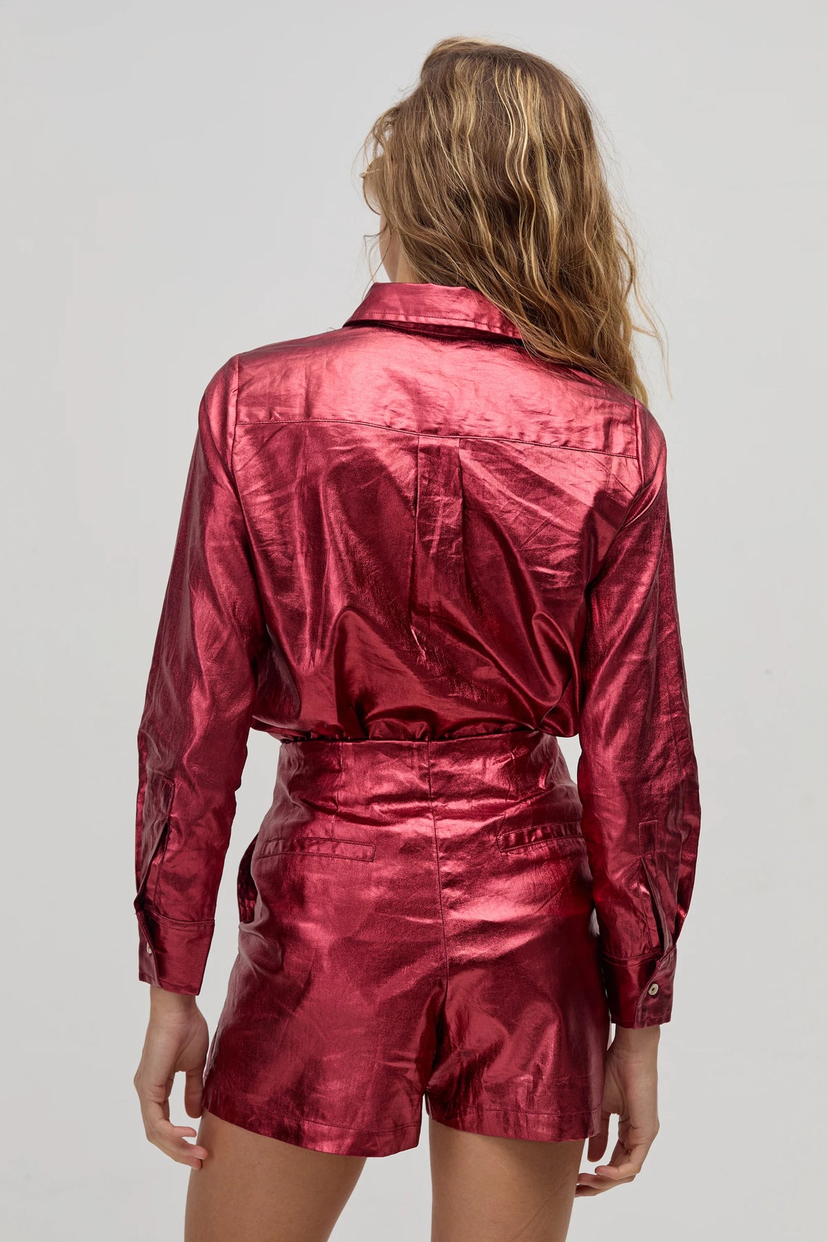 San Marino Metallic Linen Shirt