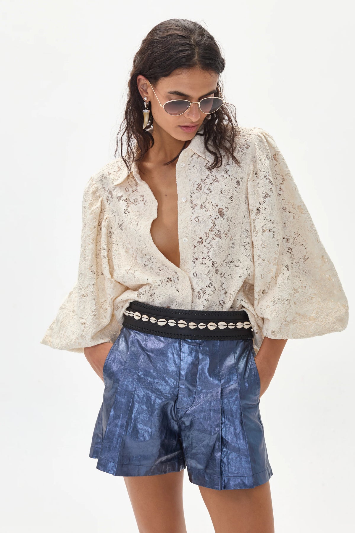 Claire Cotton Lace Shirt
