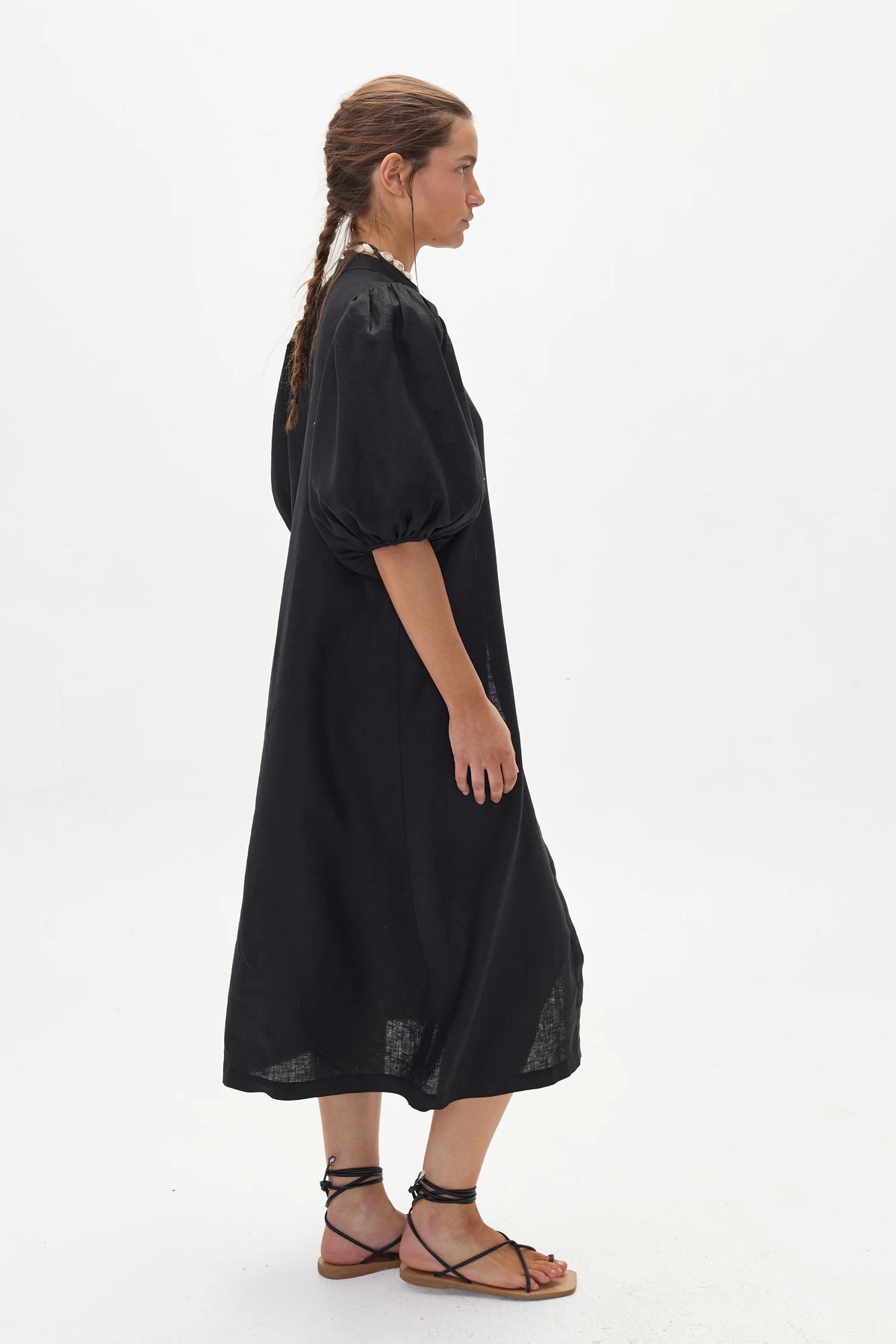 Bubble Linen Dress