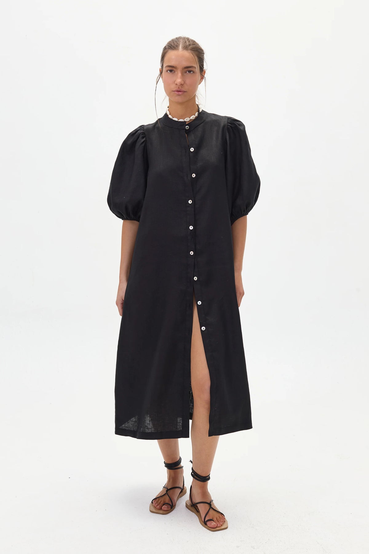 Bubble Linen Dress