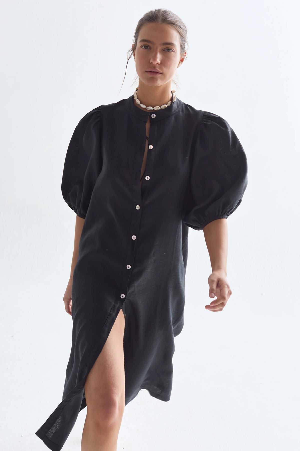 Bubble Linen Dress