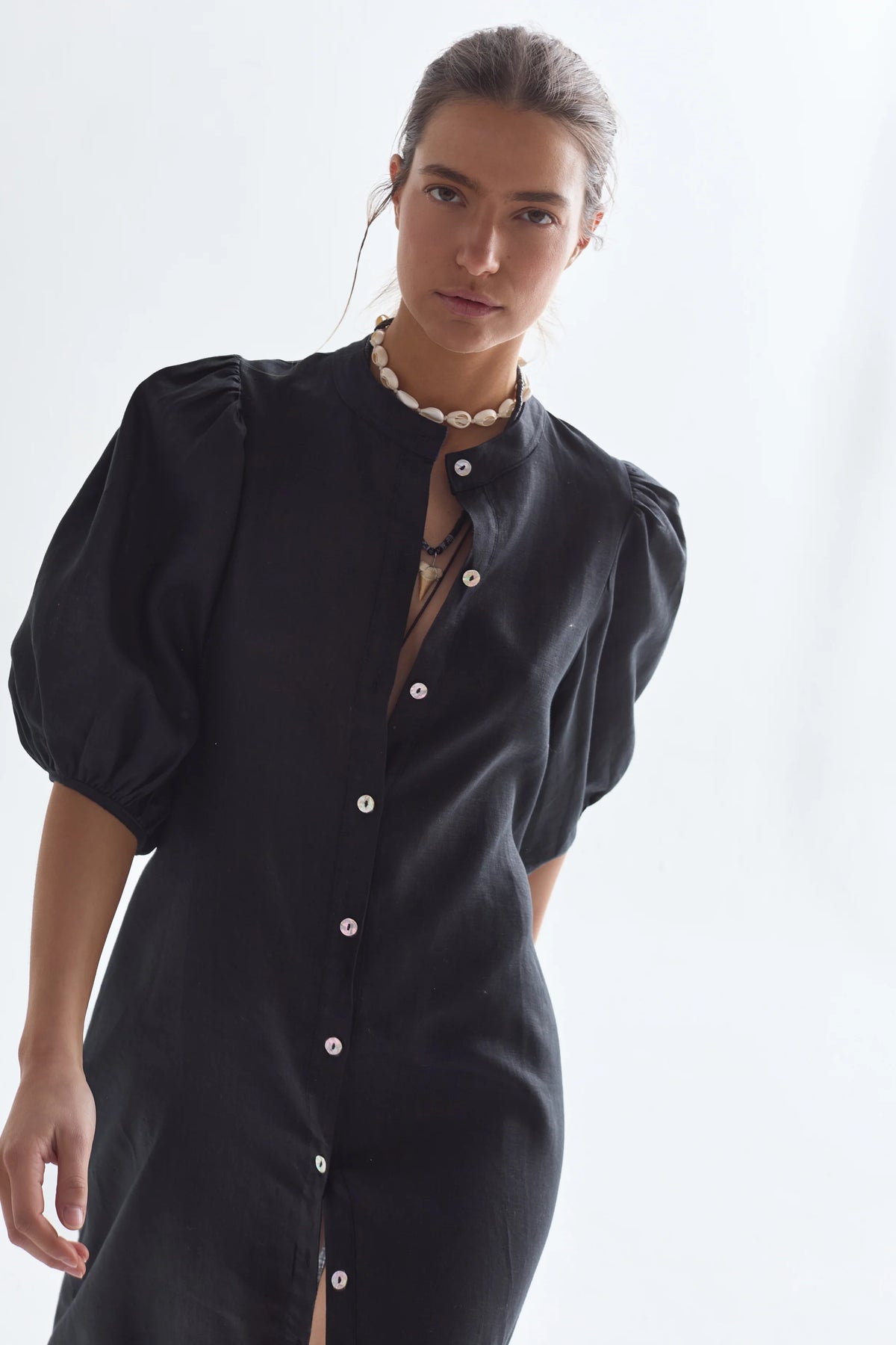 Bubble Linen Dress